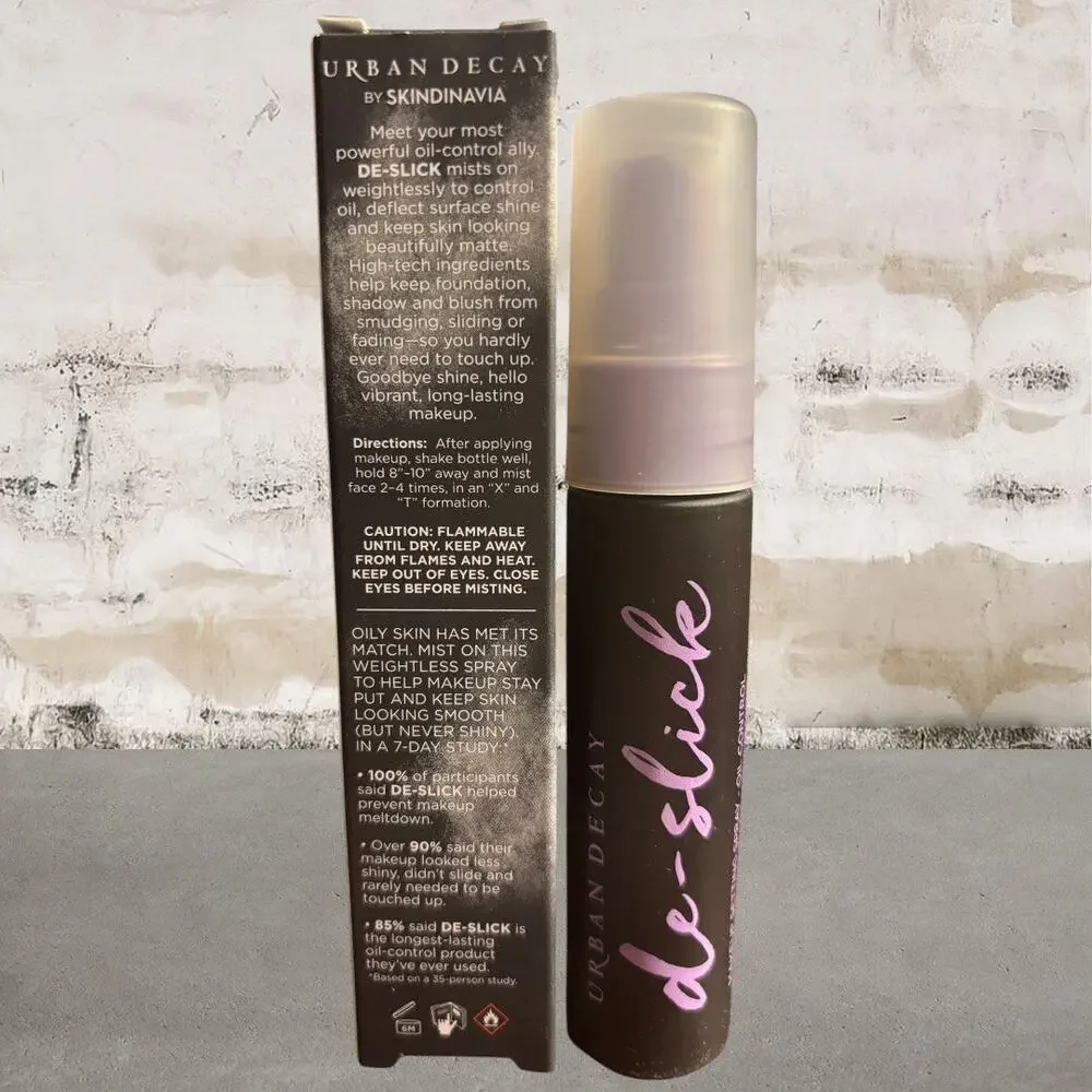 Urban Decay De-Slick Oil Control Makeup Setting Spray NIB